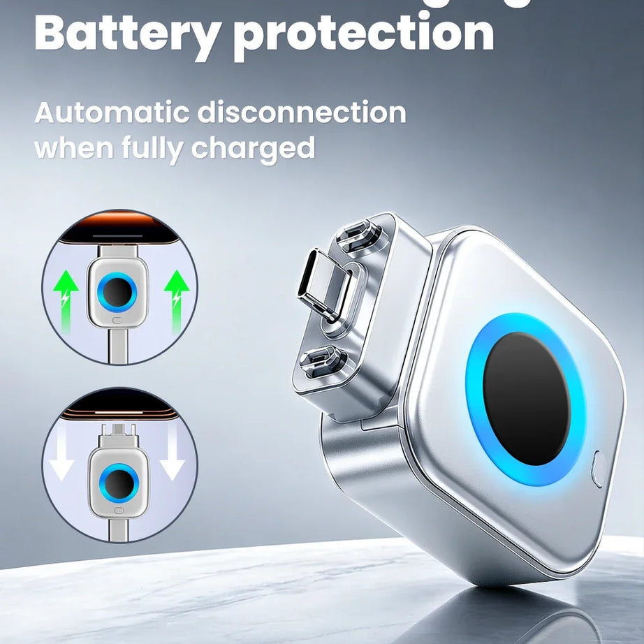 USB C Phone Fully Charged Intelligent Separator Type-C 140W Fast Charging Adapter Phones Full Charge Auto Power Cut Off Charger