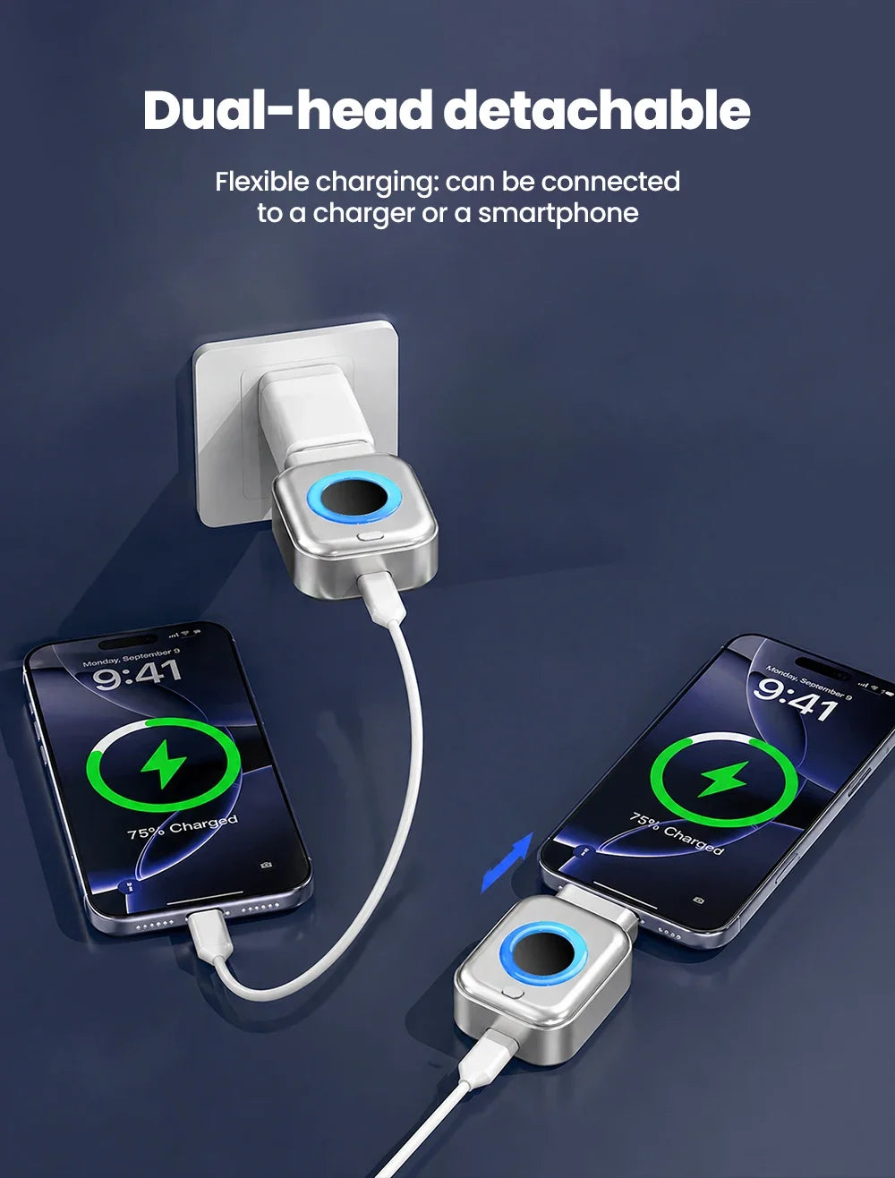 USB C Phone Fully Charged Intelligent Separator Type-C 140W Fast Charging Adapter Phones Full Charge Auto Power Cut Off Charger