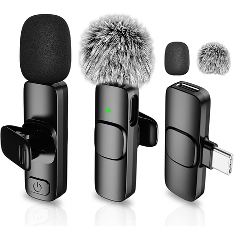 Wireless Lapel Microphone for iPhone, iPad, Mini Video Recording Mic for Interview Video Podcast Vlog Noise Reduction