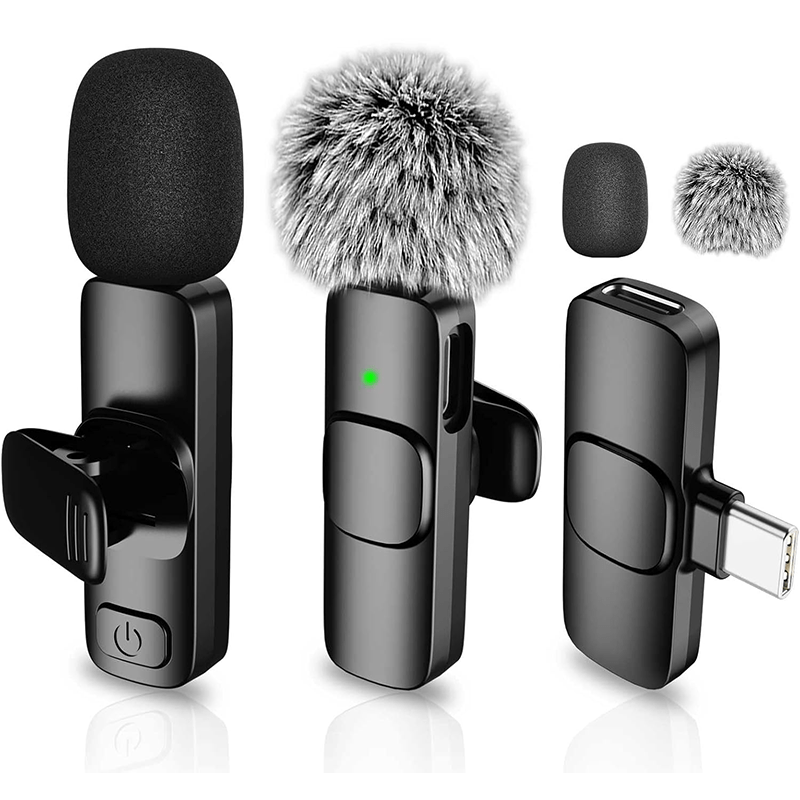 Wireless Lapel Microphone for iPhone, iPad, Mini Video Recording Mic for Interview Video Podcast Vlog Noise Reduction