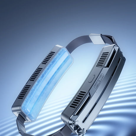 USB Rechargeable Ice Cooling Belt Fan Outdoor Sports Cooling Mini Portable USB Waist Fan Long Battery Life for Running Hiking