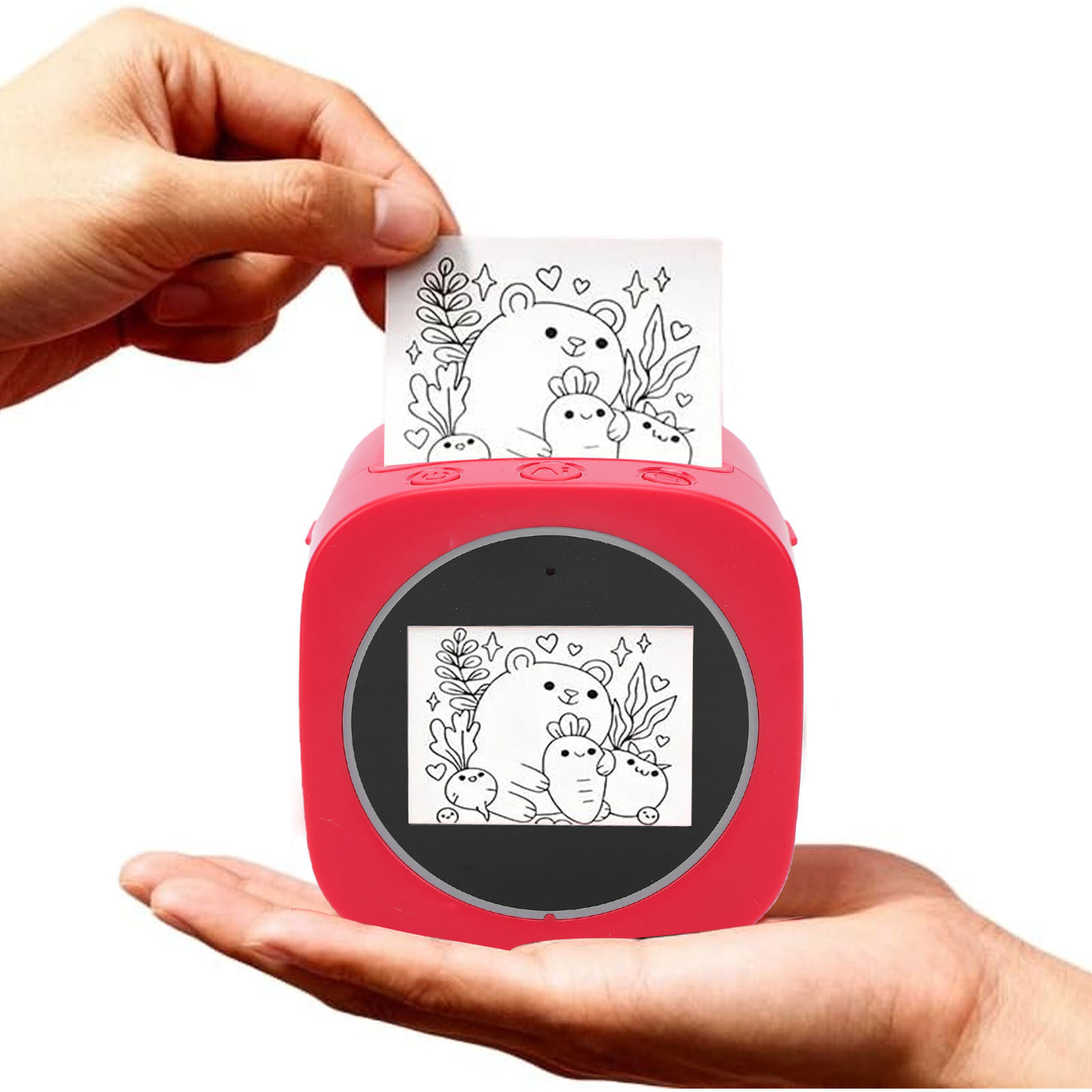 Ai Voice Command Thermal Printer Inkless Printing 203DPI 1300mAh for Creative Drawing Part Kids Photo Printer