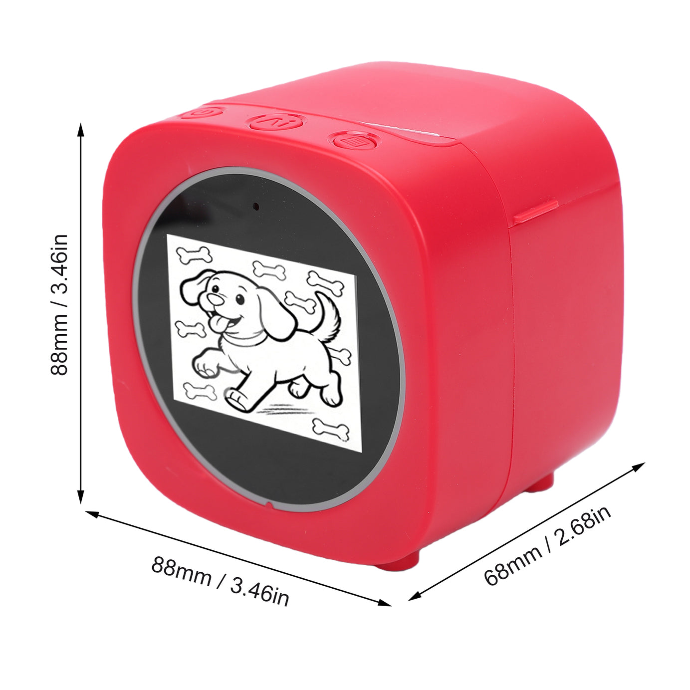 Ai Voice Command Thermal Printer Inkless Printing 203DPI 1300mAh for Creative Drawing Part Kids Photo Printer
