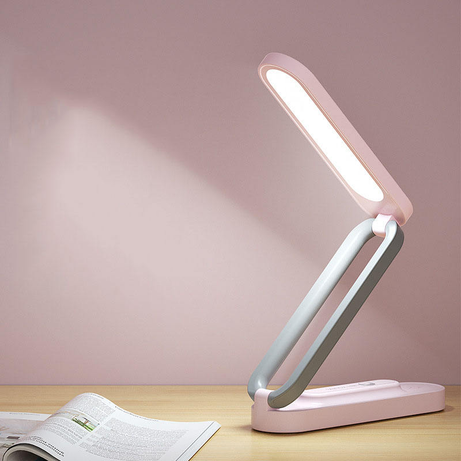 Foldable Rechargeable LED Desk Lamp, USB Charging Touch Control Dimmable Table Light, Portable Reading Lamp for Travel Study