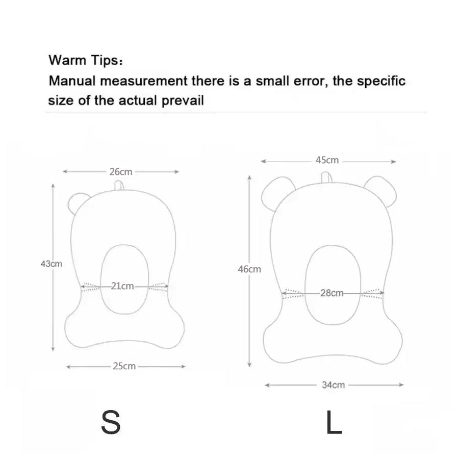 Baby Bathtub Pad Ajustable Bath Support Seat Mat Shower Cushion Newborn Foldable Baby Bath Seat Floating Security Water Pad