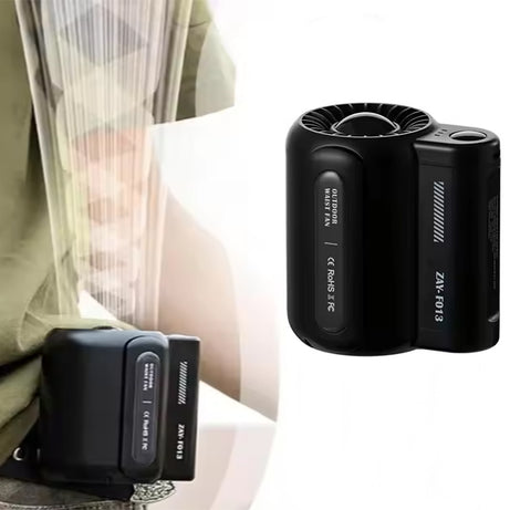 Cross-border waist-mounted fan, portable strong wind power, USB charging, outdoor activities, site mobile cooling