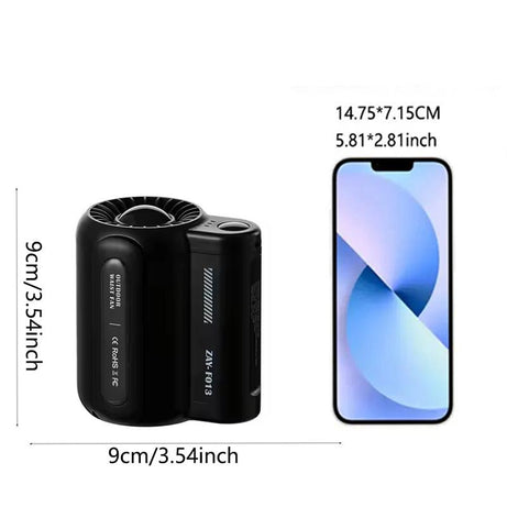 Cross-border waist-mounted fan, portable strong wind power, USB charging, outdoor activities, site mobile cooling