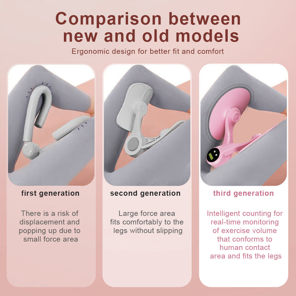 Pelvic Floor Muscle Trainer with Counter Kegel Exerciser Hip and Inner Thigh Exercise Equipment for Hip/Butt/Arm/Leg